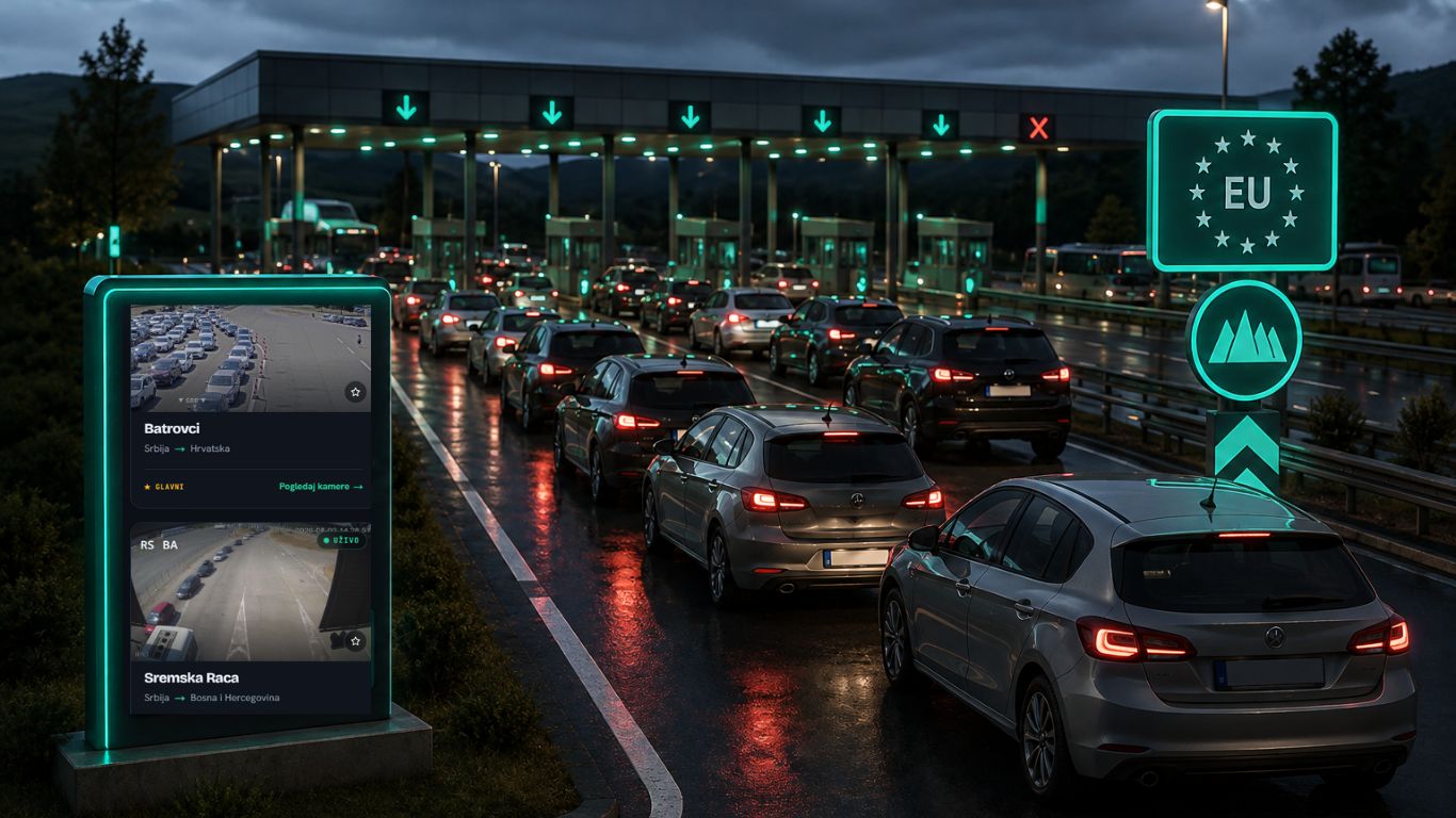 Uživo kamere na granicama: Isplanirajte put bez gužvi